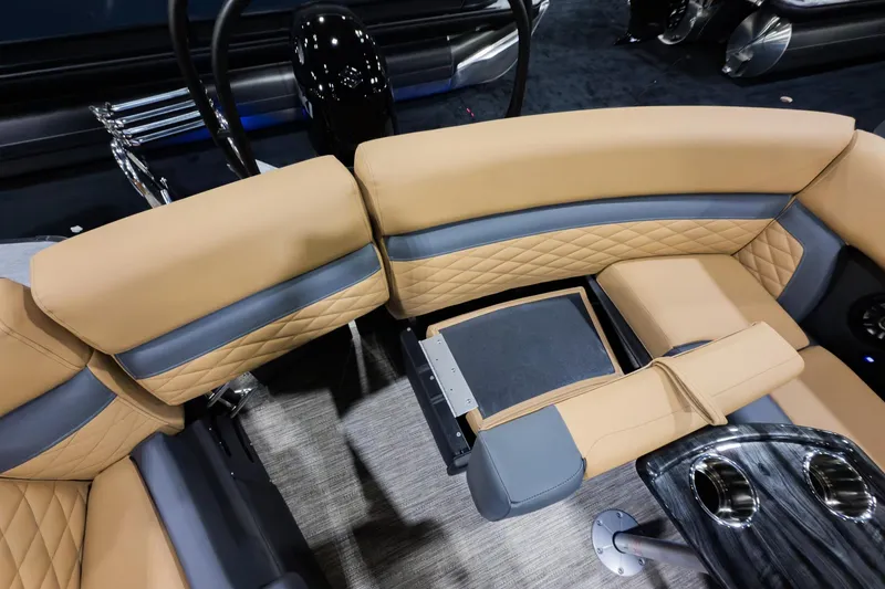 Slide: The Image of Luxurious seating on 2026 Godfrey Monaco 235 Ultra Lounge boat with elegant design and premium materials. - 33