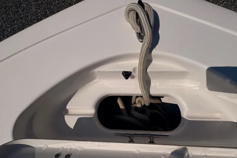 Slide: The Image of Anchor storage compartment on a 2015 Tidewater 198 CC Adventure boat. - 21