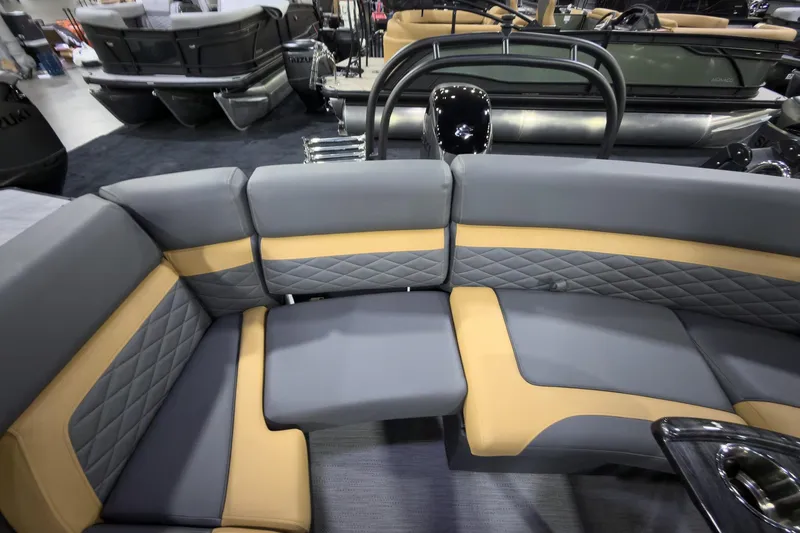 Slide: The Image of 2026 Godfrey Monaco 255 Ultra Lounge interior with luxurious seating and modern design. - 24