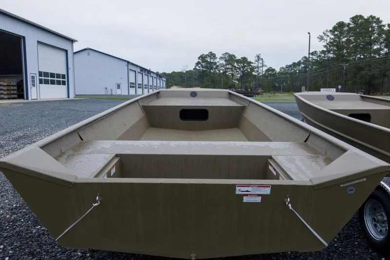 Slide: The Image of 2026 G3 Gator Tough 1860 VBW boat with Yamaha outboard motor in outdoor setting. - 4