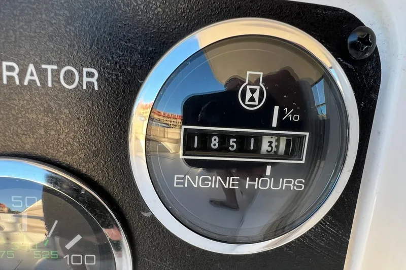 Slide: The Image of Engine hour meter showing 1851.3 hours on 1998 Sea Ray 540 Sundancer. - 70