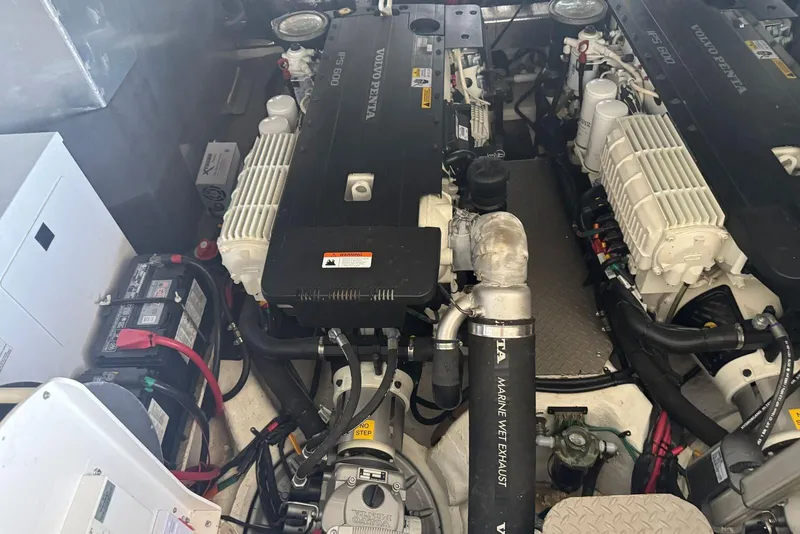 Slide: The Image of Engine room of 2016 Regal 46 Sport Coupe with Volvo Penta engines. - 47