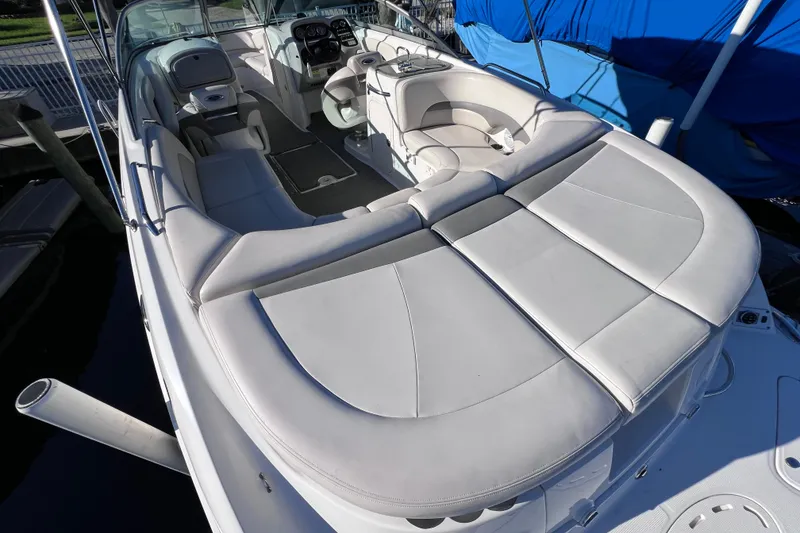Slide: The Image of 2006 Chaparral 256 SSi boat interior with spacious seating and modern design. - 9