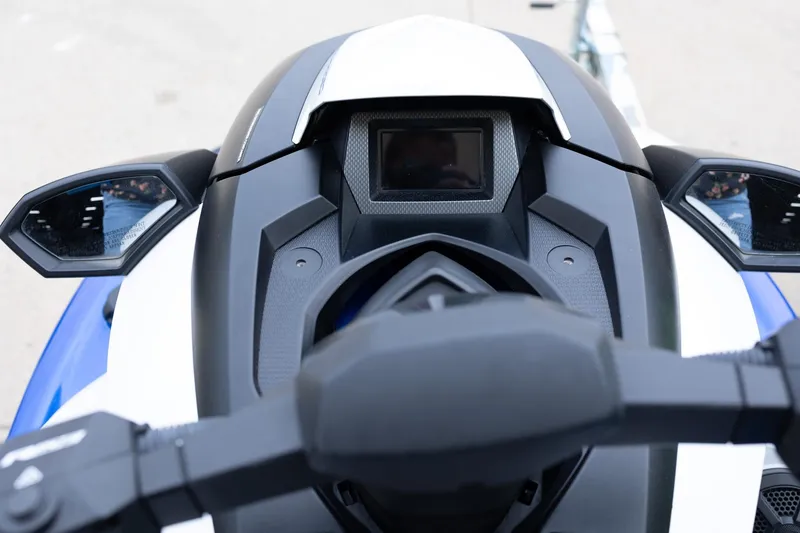 Slide: The Image of 2023 Kawasaki Jetski Ultra 310LX-S dashboard with digital display and controls. - 17