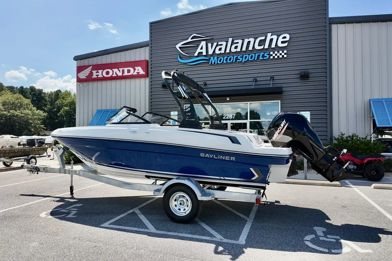 The Image of 2025 Bayliner VR4 Bowrider OB displayed at Avalanche Motorsports dealership. - 1