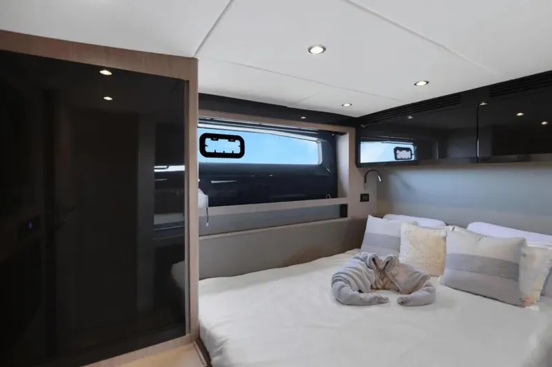 Slide: The Image of Modern shower area in 2020 Azimut 51 Atlantis yacht bathroom. - 59