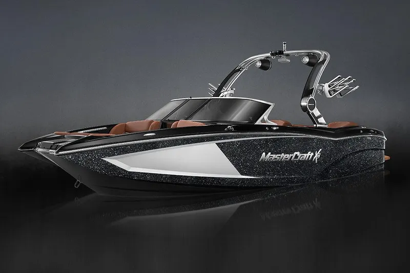 Slide: The Image of Manufacturer Provided Image: 2017 MasterCraft X23 boat with sleek design and modern features. - 7