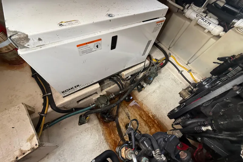 Slide: The Image of Engine room of 2009 Chaparral Signature 280 with Kohler power system. - 40