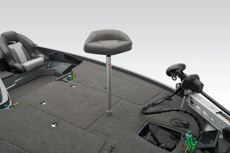 Slide: The Image of Interior storage compartment of 2026 Nitro Z18 Pro boat, featuring cup holders and spacious design. - 16