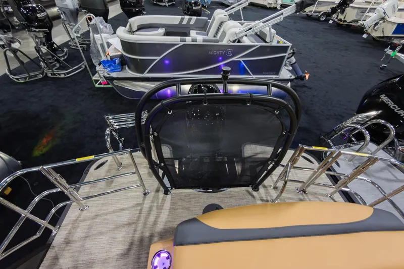 Slide: The Image of 2026 Godfrey Monaco 235 SFL boat interior with flip lounge and modern design. - 30