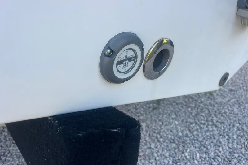 Slide: The Image of 2019 Sportsman Open 242 Center Console boat detail with SeaBlaze mini light. - 39