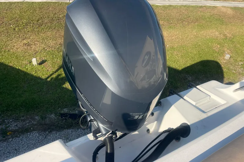 Slide: The Image of 2019 Sportsman Open 242 Center Console with Yamaha 300 outboard engine. - 46