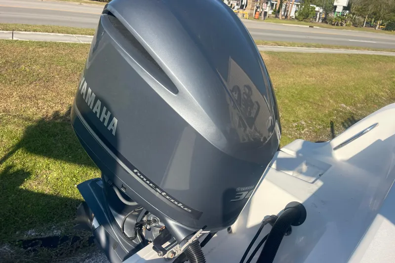 Slide: The Image of 2019 Sportsman Open 242 Center Console with Yamaha outboard motor. - 47