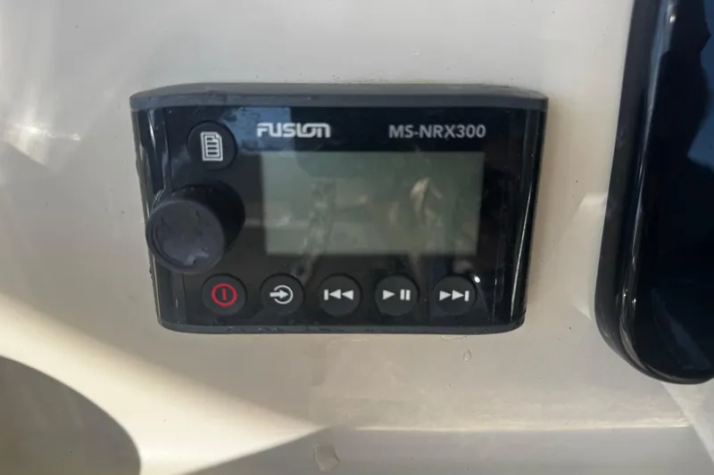 Slide: The Image of Fusion MS-NRX300 marine stereo on 2019 Boston Whaler 26 Outrage. - 5