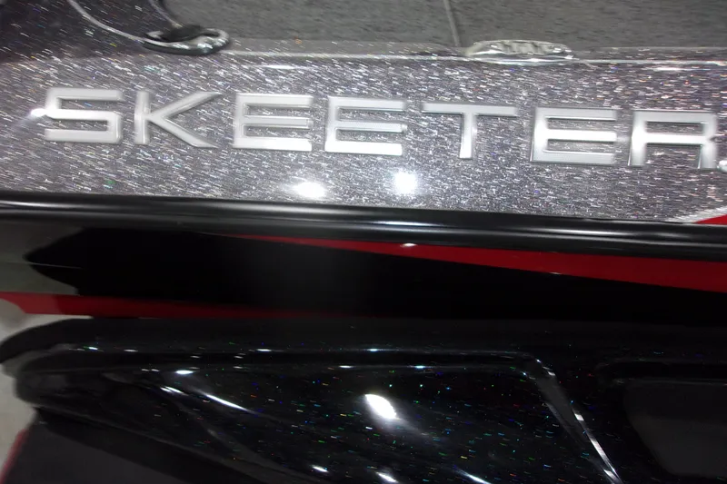Slide: The Image of 2022 Skeeter boat with glittery finish and bold logo. - 22