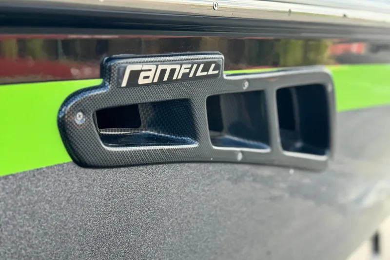 Slide: The Image of Close-up of 2014 Centurion Enzo SV244 Ramfill intake on boat hull. - 9