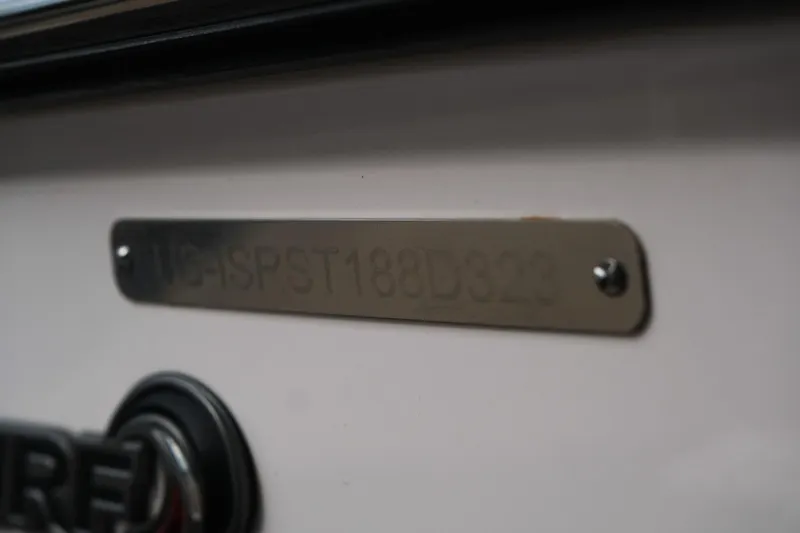 Slide: The Image of 2023 Supra SE550 identification plate with engraved serial number. - 8