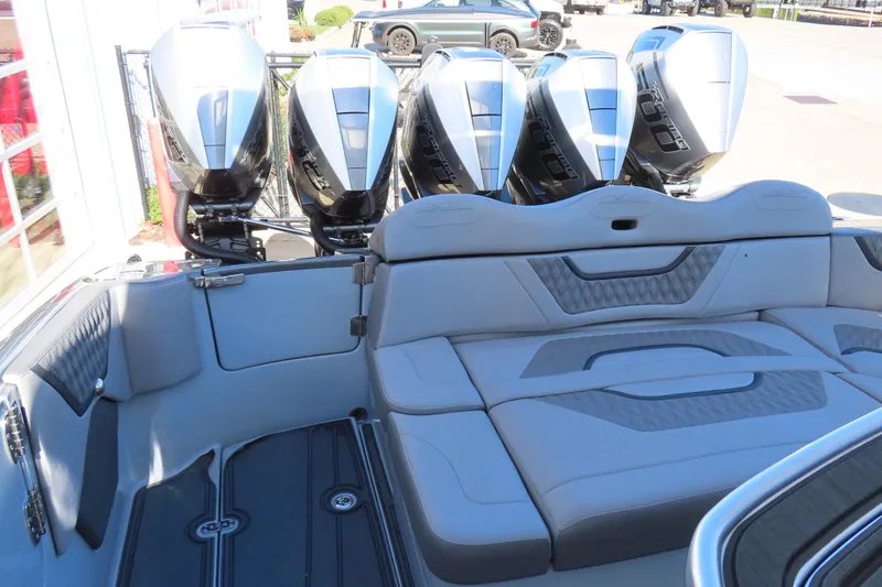 Slide: The Image of 2024 MTI 50v interior with sleek design, control panel, and modern amenities. - 24