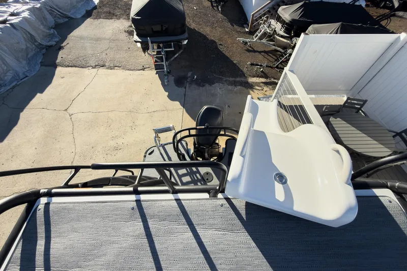 Slide: The Image of 2026 Godfrey Monaco 235 Sun Deck boat with slide, viewed from above. - 67