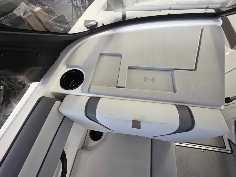 Slide: The Image of Interior of 2026 Yamaha AR220 boat with charging area. - 20