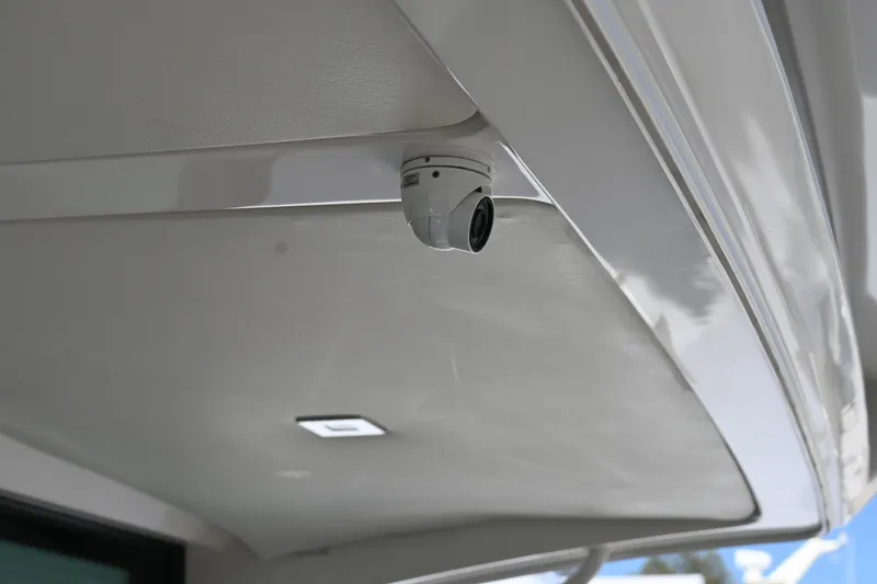 Slide: The Image of 2017 Tiara 44 Coupe yacht with fridge and visible grill. - 21