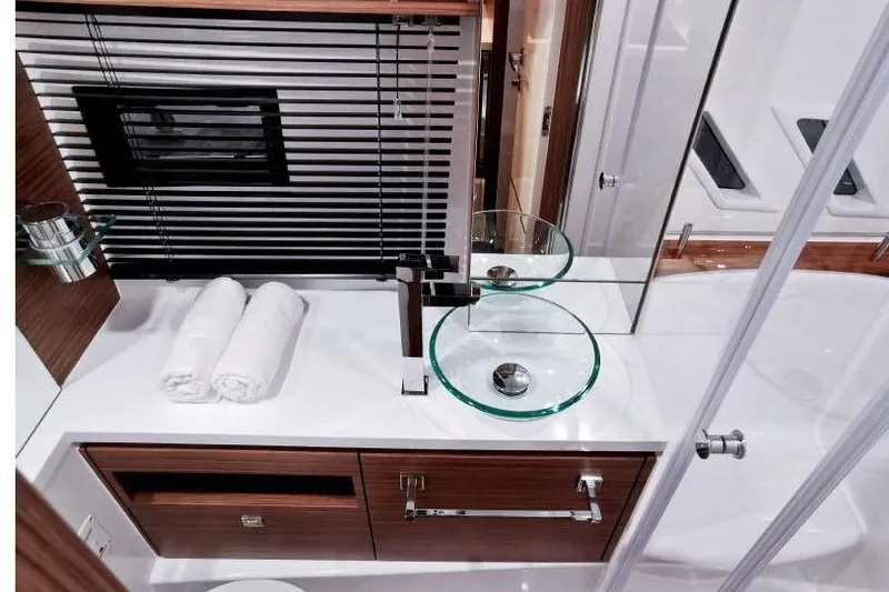 Slide: The Image of 2026 Cobrey Yachts 28 SC Model head vanity - 10