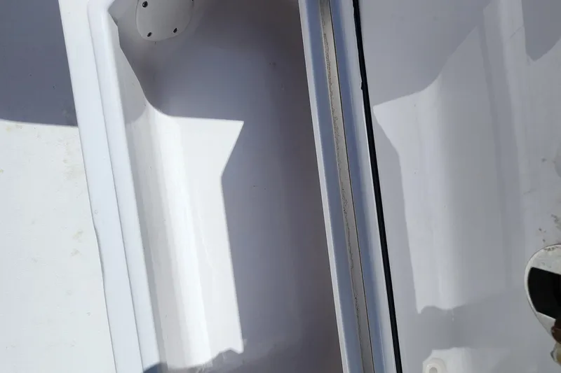 Slide: The Image of 2018 Sportsman Masters 247 Bay Boat interior compartment detail. - 8