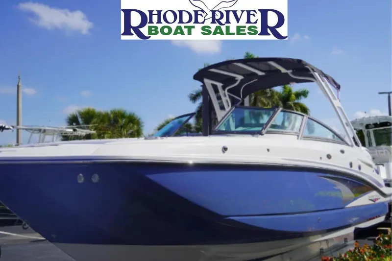 The Image of 2026 Monterey M-65 boat at Rhode River Boat Sales, featuring sleek blue design. - 0