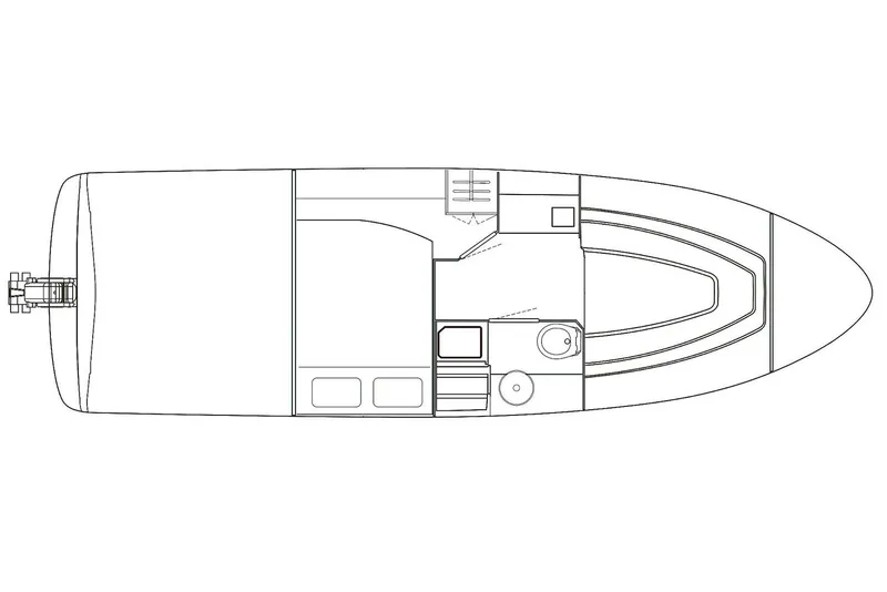 Slide: The Image of 2026 Cobrey Yachts 28 SC Model Lower Deck General Arrangement - 12