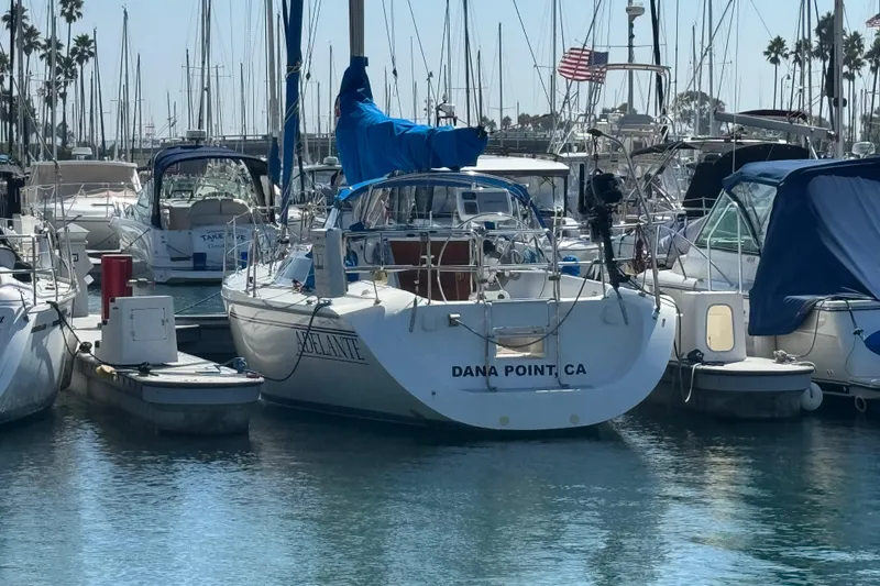 Slide: The Image of Catalina 320 sailboat docked at Dana Point Marina, 1994 model. - 50