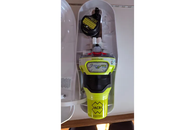 Slide: The Image of ACR GlobalFix V4 EPIRB device in a Catalina 42 MkII, 2003 model. - 24