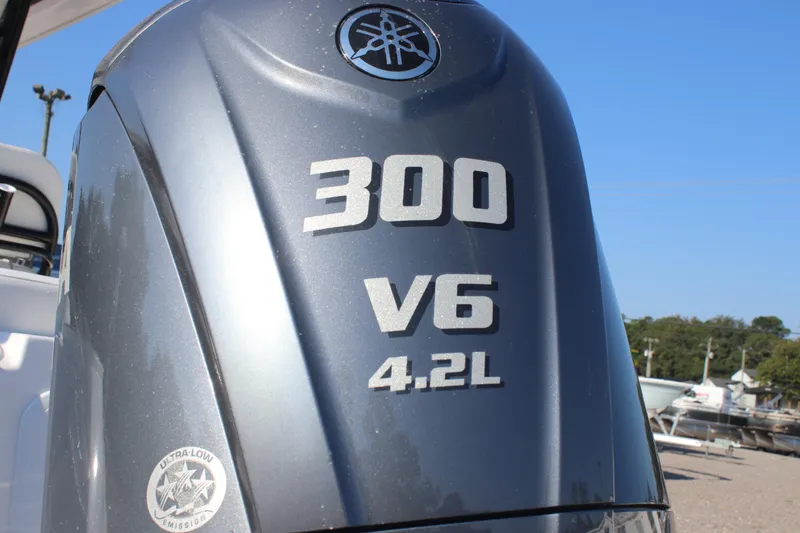 Slide: The Image of Yamaha 300 V6 4.2L outboard engine on 2026 Sea Fox 248 Commander boat. - 8