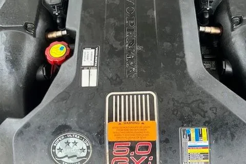 Slide: The Image of Engine of 2011 Chaparral 224 Sunesta boat, featuring a 5.0 GXI motor. - 21