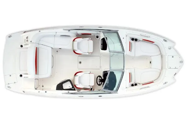 Slide: The Image of Manufacturer Provided Image: Top view of a 2011 Chaparral 224 Sunesta boat interior layout. - 22