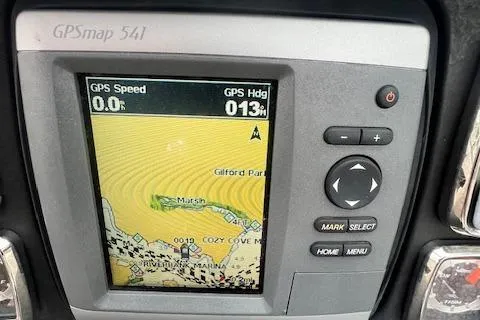 Slide: The Image of GPS navigation screen on a 2011 Chaparral 224 Sunesta boat dashboard. - 7