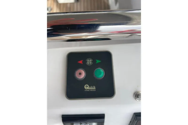 Slide: The Image of Control panel on a 2017 Beneteau Sense 50 yacht, featuring Quick brand buttons. - 70