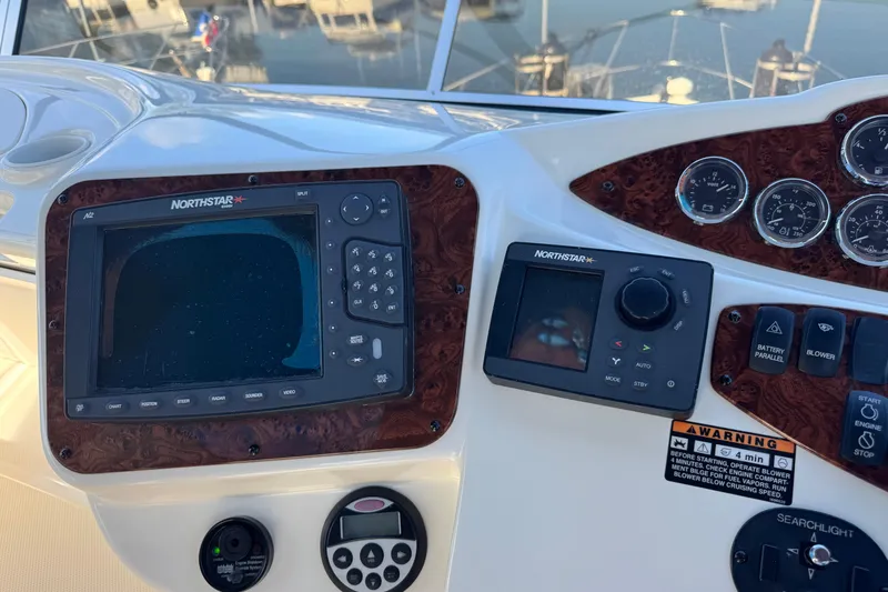 Slide: The Image of Control panel of a 2008 Meridian 391 Sedan with Northstar navigation system. - 21