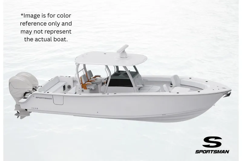 The Image of 2026 Sportsman Open 212 Center Console boat on water, side view, white color. - 0