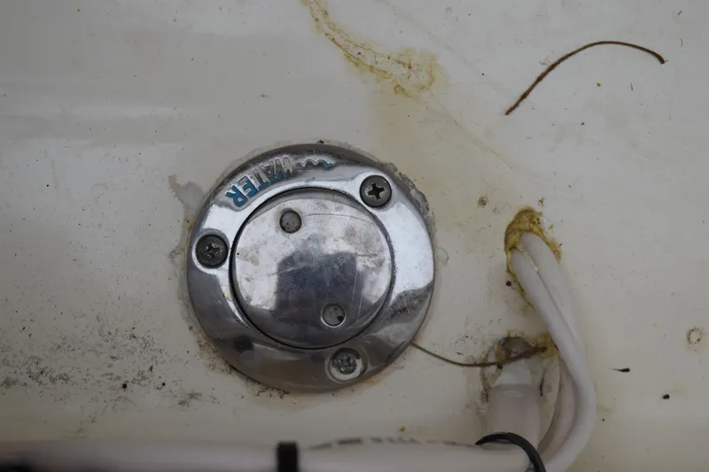 Slide: The Image of Marine battery setup in a 2003 Scout 242 Sportfish boat. - 124