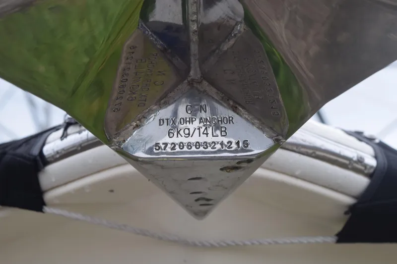 Slide: The Image of 2003 Scout 242 Sportfish boat interior with seating and speakers. - 49