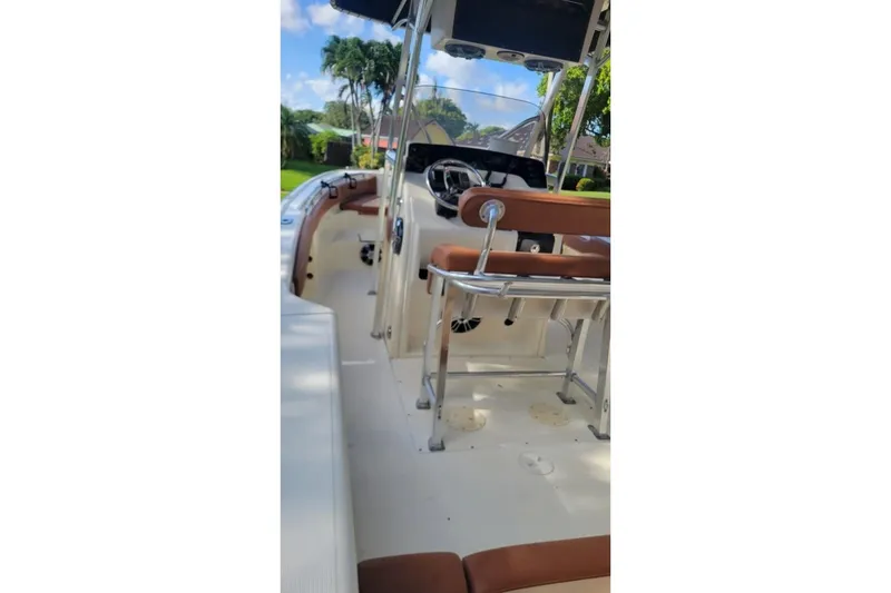 Slide: The Image of Close-up of a DTX anchor on a 2003 Scout 242 Sportfish boat. - 6