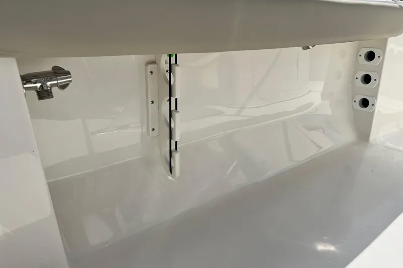 Slide: The Image of 2026 Key West 189 FS boat interior detail, showcasing sleek design and modern fittings. - 21
