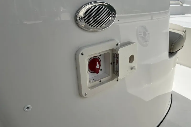 Slide: The Image of 2026 Key West 189 FS boat detail with speaker and control panel. - 28