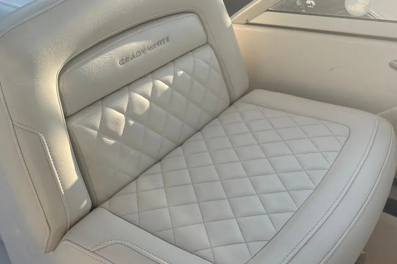 Slide: The Image of Luxurious Grady-White Freedom 255 boat seat with diamond-stitched upholstery, 2020 model. - 4