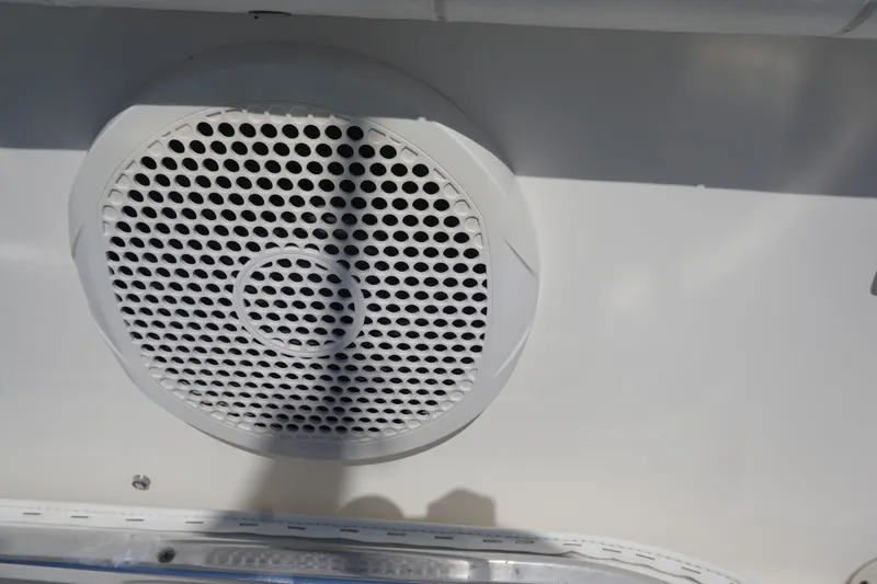 Slide: The Image of Speaker on 2012 Regulator 32 Forward Seating boat, close-up view. - 20