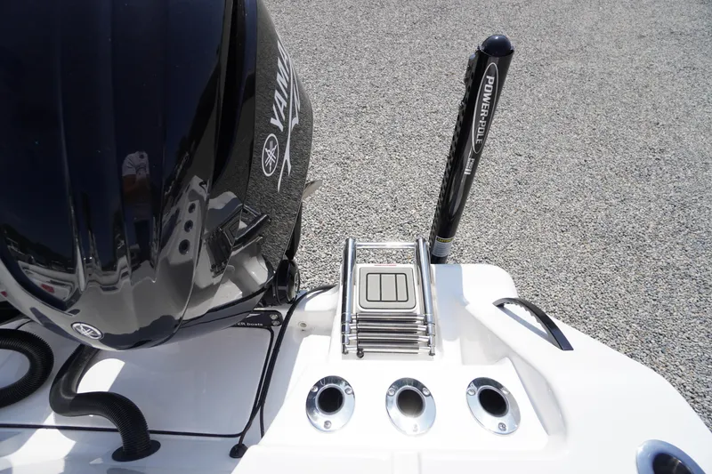 Slide: The Image of 2026 Tidewater 302 CC Adventure boat with Yamaha engine and Power-Pole anchor system. - 75