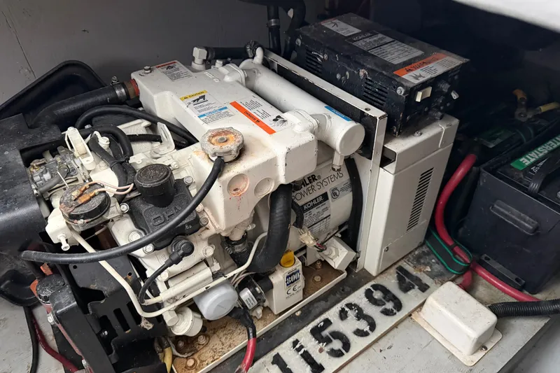 Slide: The Image of Engine compartment of a 2004 Meridian 341 Sedan with Kohler power systems. - 24