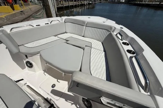 Slide: The Image of 2023 Sea Fox 268 Commander boat with spacious seating and modern design. - 38
