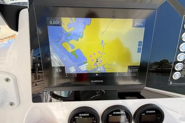 Slide: The Image of Garmin navigation display on 2023 Sea Fox 268 Commander boat dashboard. - 43