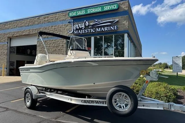 The Image of 2026 Grady-White Fisherman 180 boat on trailer at Jerry's Majestic Marine dealership. - 0